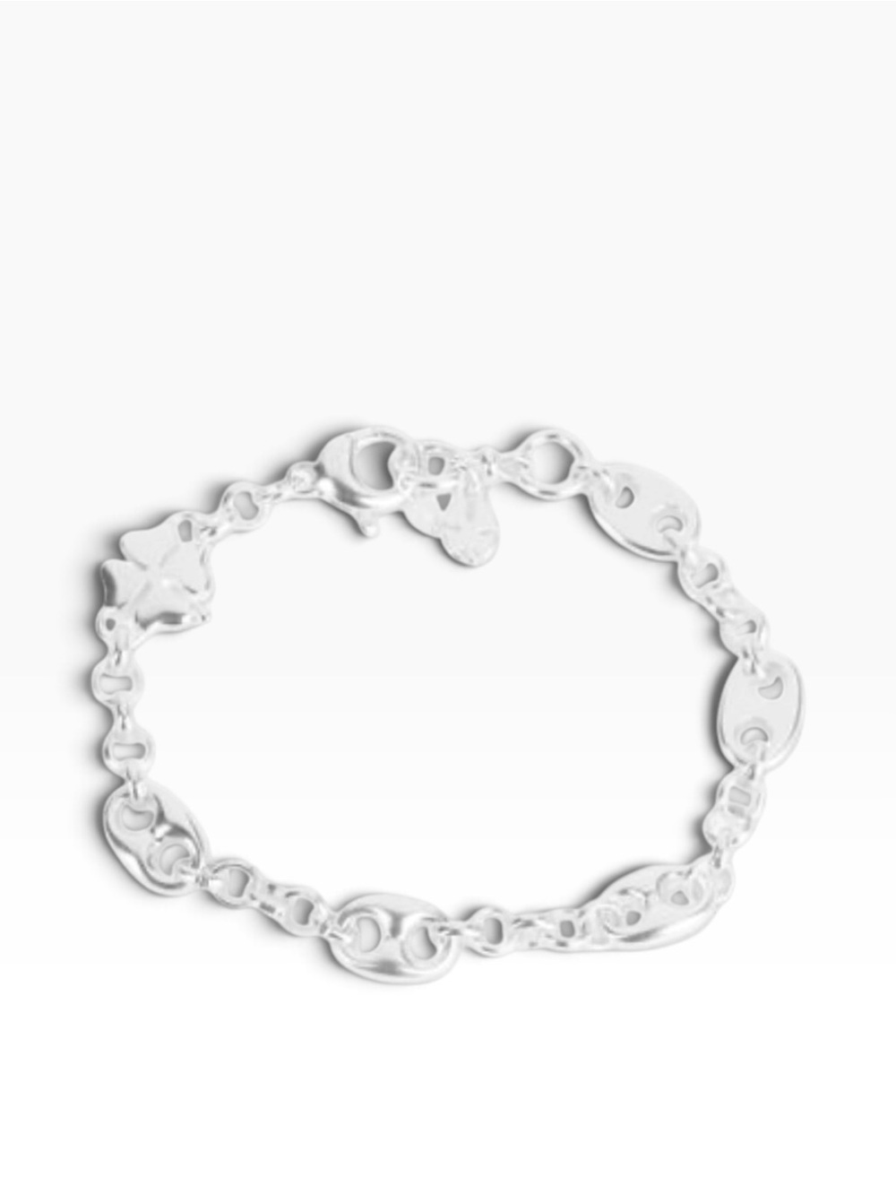 NWT Lucky Brand Silver-Tone Mariner Link Bracelet - Silver